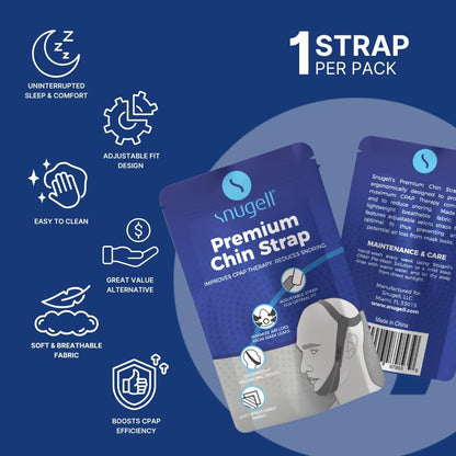 Premium Chin Strap for CPAP Users - Adjustable Strap
