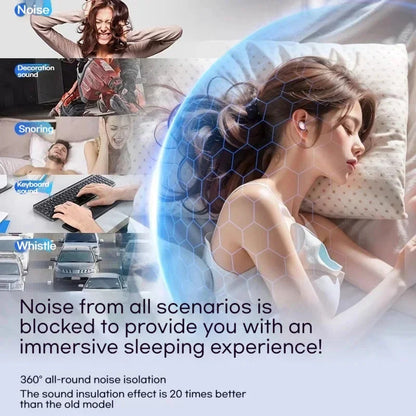 🛏️ Silicone Sleep Ear Plugs – Waterproof, Noise Reduction