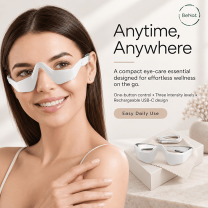 Under-Eye Red Light Therapy Massager - Skin Rejuvenation & Relaxation Device