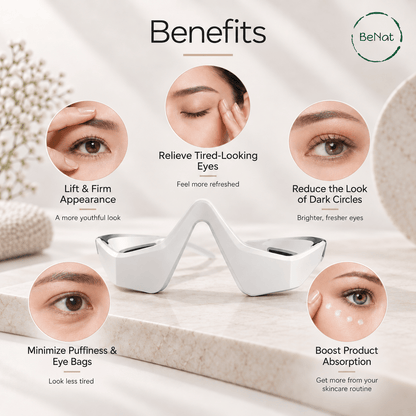 Under-Eye Red Light Therapy Massager - Skin Rejuvenation & Relaxation Device